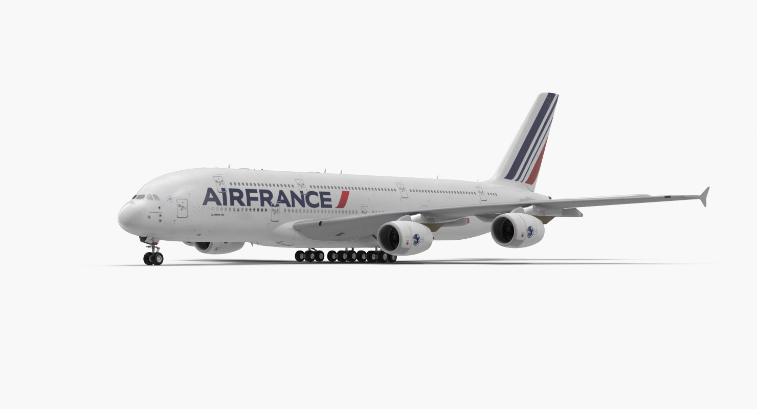 Airbus A380 1000 Air France 3D